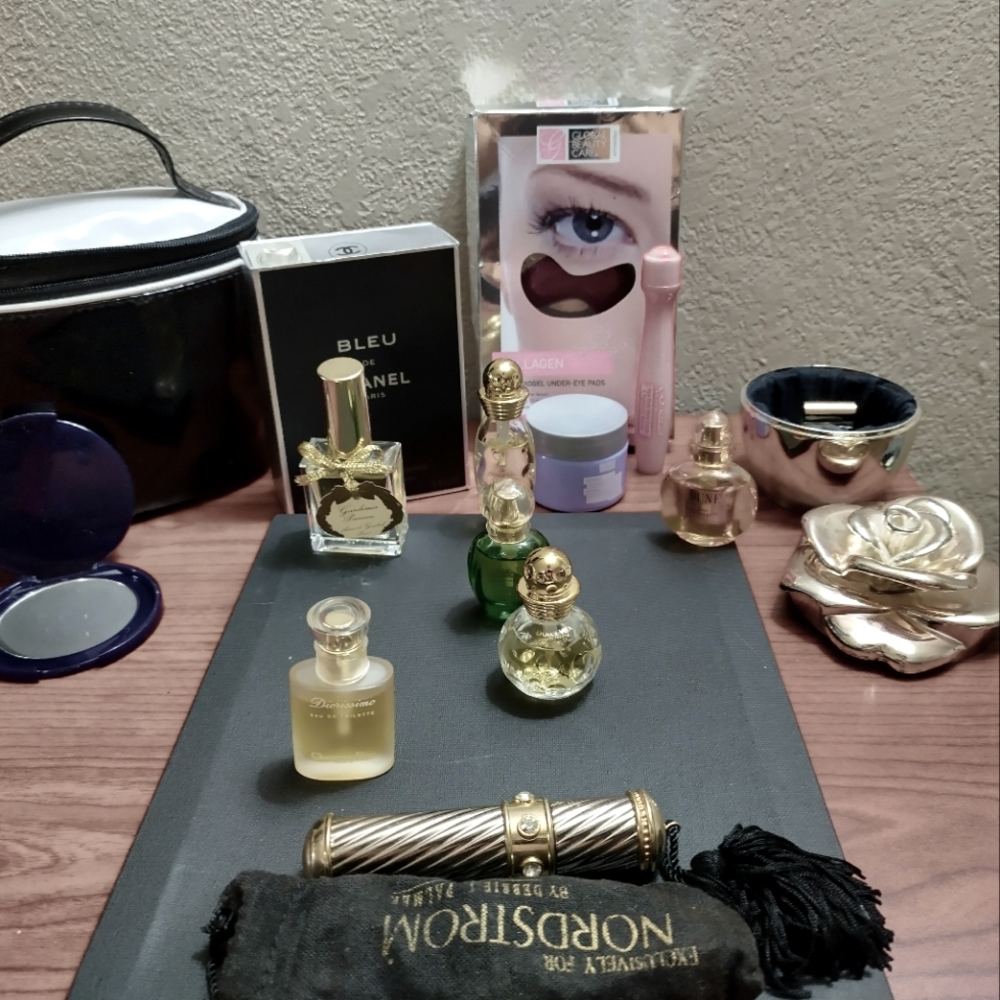 Chanel, Christian Dior, nostradam, silver dollar coins, anti aging treatment kit
